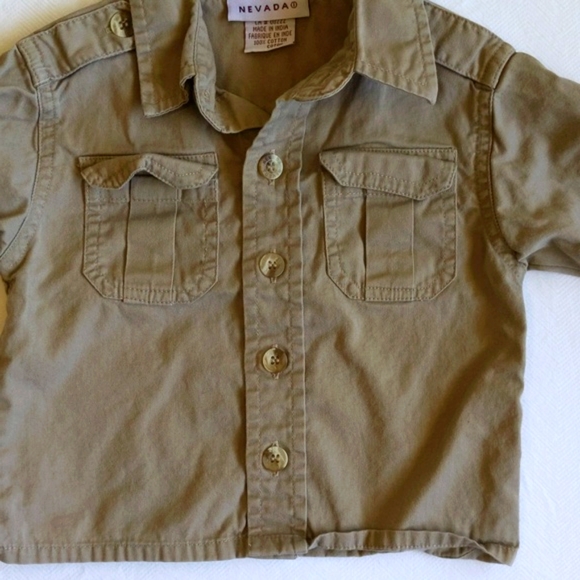 nevada camp shirt with patches 3-6 months baby - Picture 5 of 7